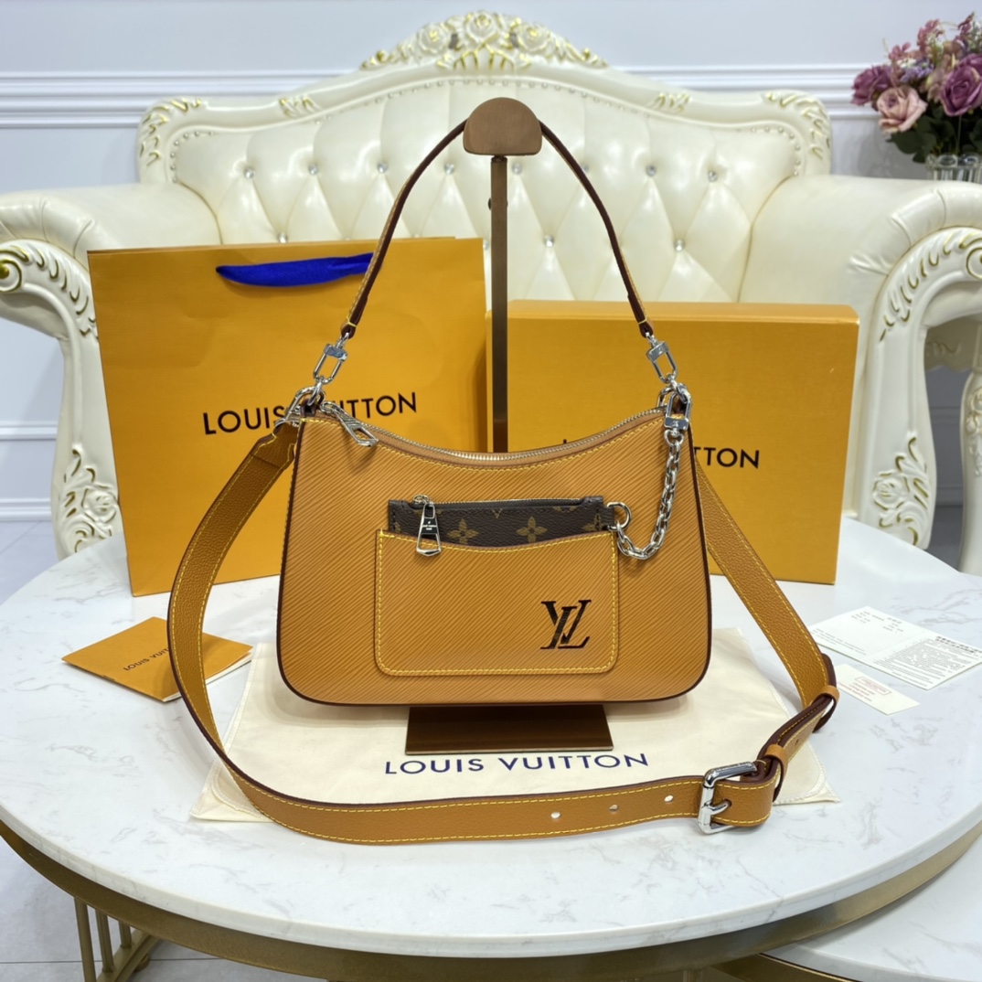 Louis Vuitton MARELLE Tote Handbag Epi Leather M80794 Honey Gold